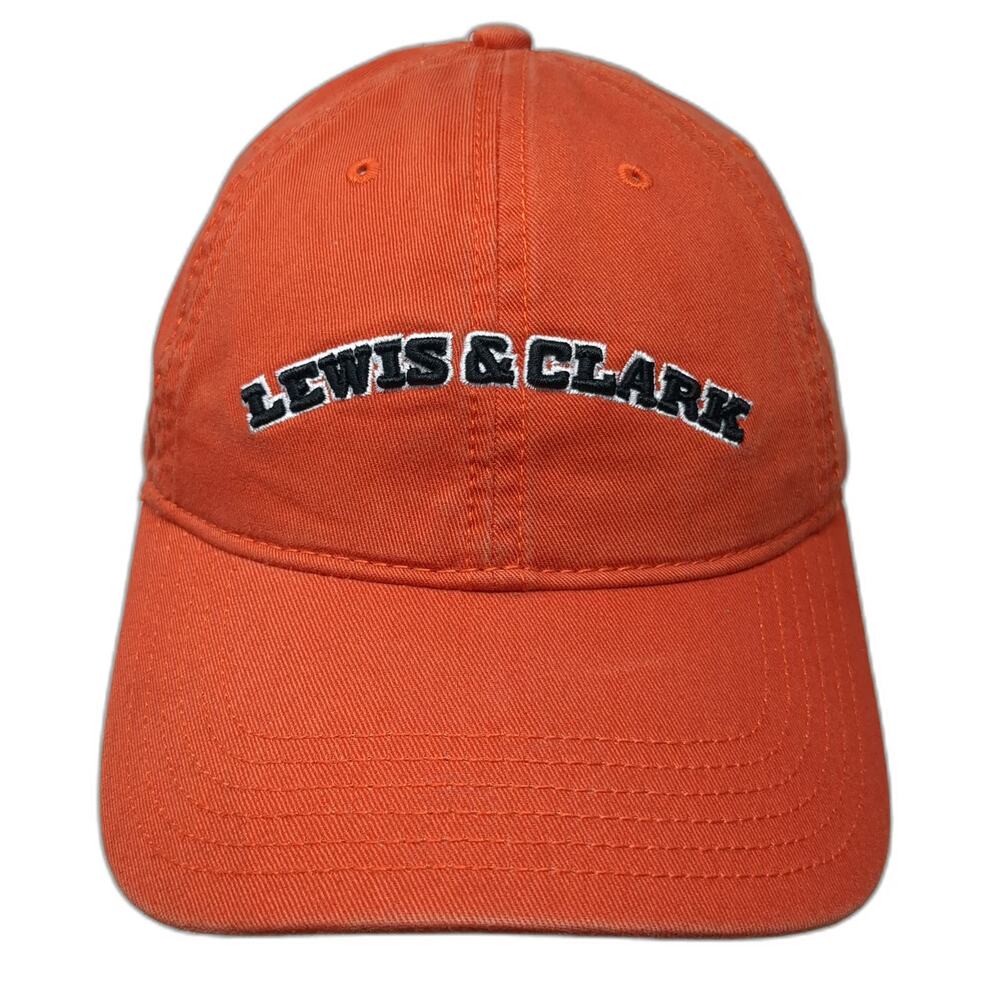 Legacy Baseball Cap Orange One Size Lewis & Clark Embroidery Slideback Hat